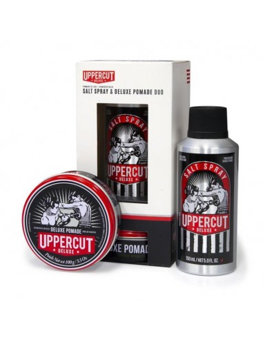 UPPERCUT - Deluxe Pomade + Sea Salt Spray - Duo Spalmoo